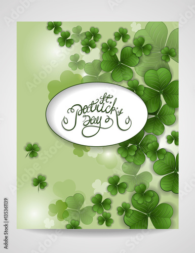 St. Patrick's Day greeting. Vector illustration