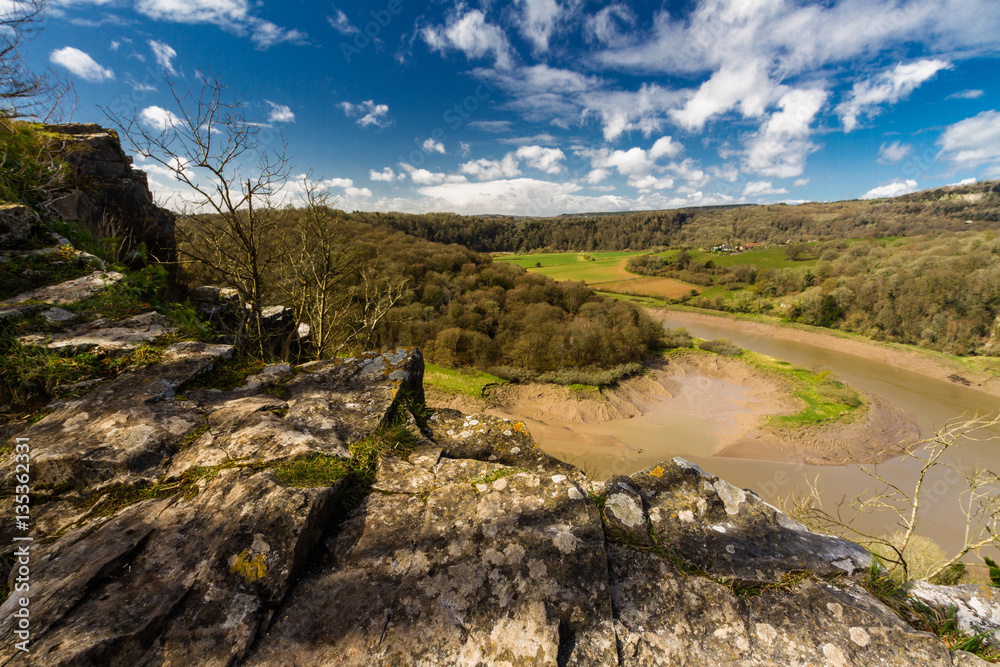 Fototapeta premium River Wye at Wintour’s Leap.