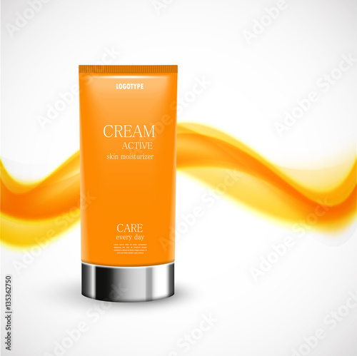 Skin moisturizer cosmetic design template