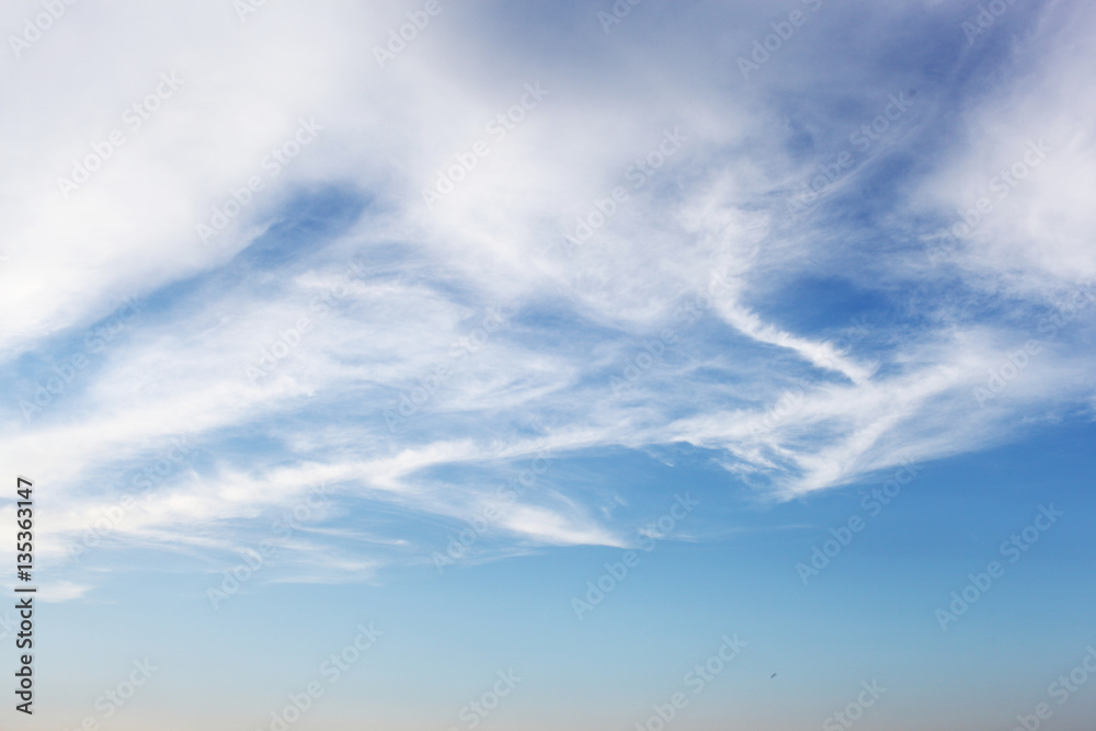Fototapeta premium The clouds in sky blue color