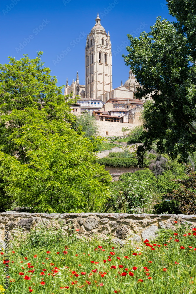 Naklejka premium Spanien, Segovia