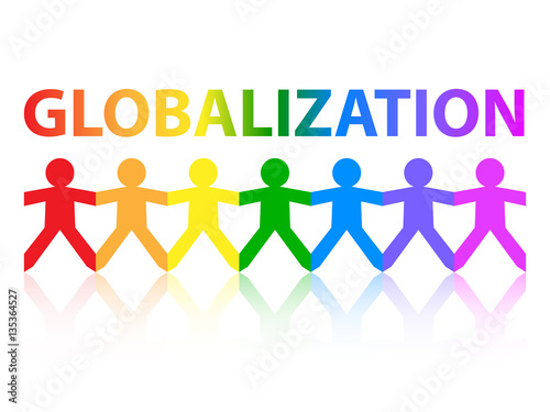 Globalization Paper People Rainbow