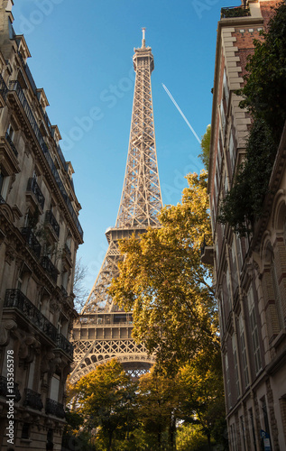 The Eiffel tower  Paris  France.