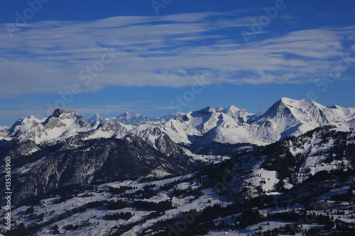 Winter scene in the Bernese Oberland
