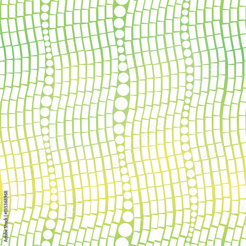 Vector Blue Green Gradient Abstract Geometric Vertical Waves Seamless Pattern Background. Great for modern texture fabric, cards, wedding invitations, wallpaper.