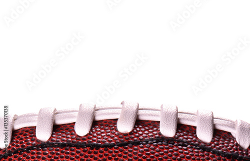  American football ball banner on white background