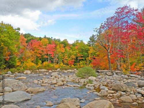 Scenic stream with Fall Foliage © Graphics Guru