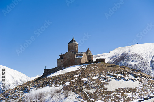 Prawosławny klasztor Cminda Sameba niedaleko Gergeti