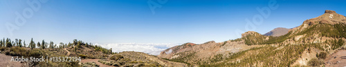 Panorama vom Hang des Pico del Teide