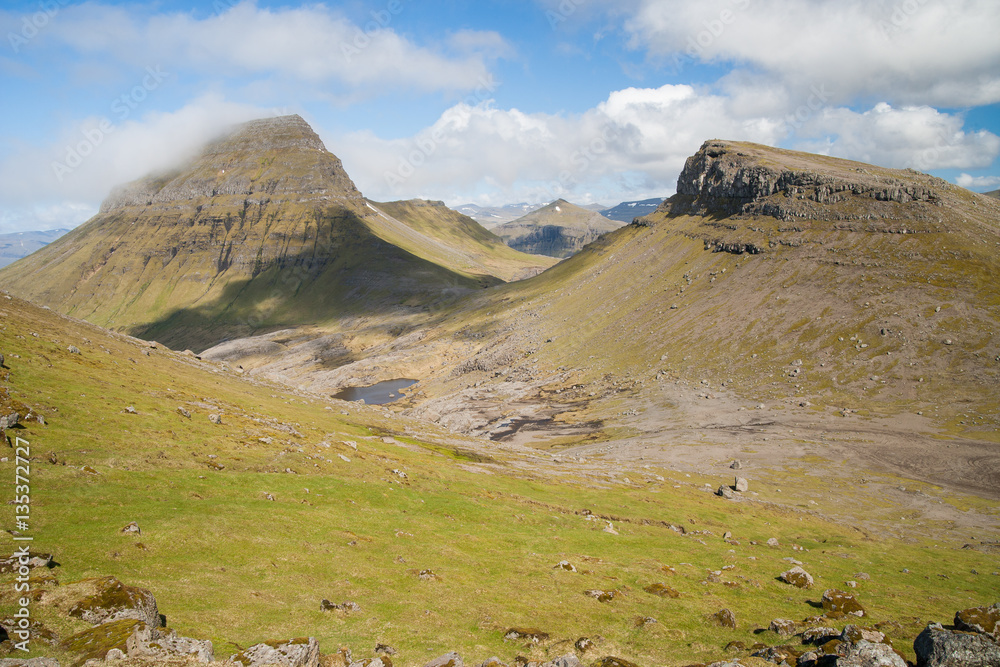 beautiful sunny day on faroe islands beautiful sunny day on faroe islands