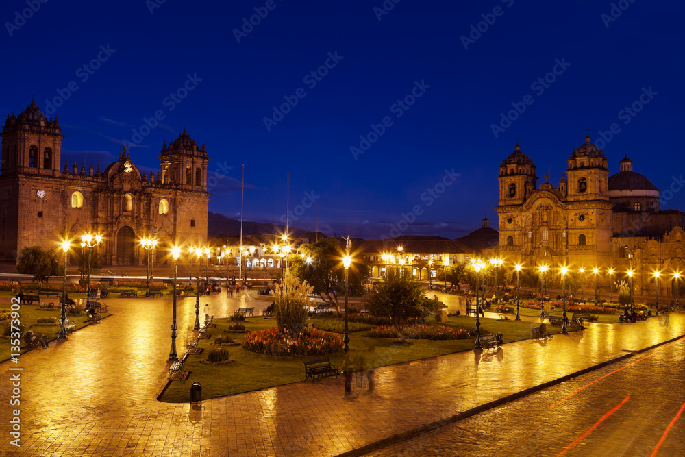 Plaza de Armas in Cuzco, Peru