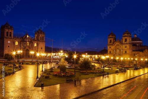 Plaza de Armas in Cuzco, Peru