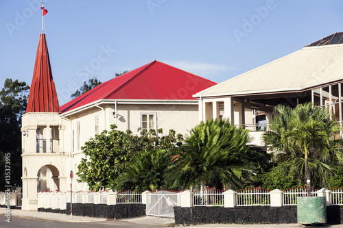 Tongan Parliament building in Nuku'alofa