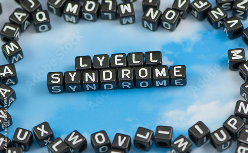 The word Lose weight on the sky background photo