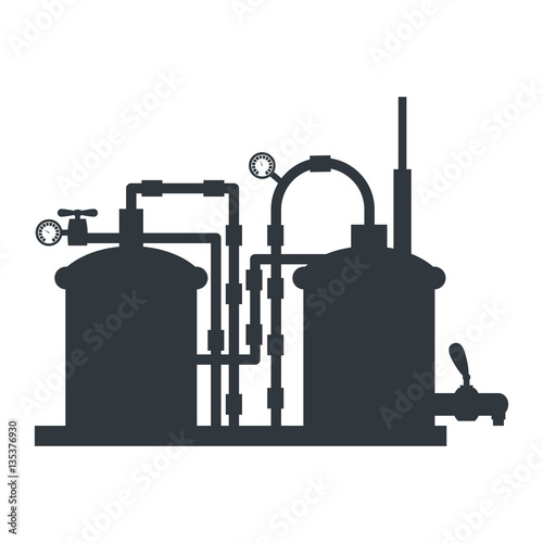 beer tanks icon image design, vector illustration