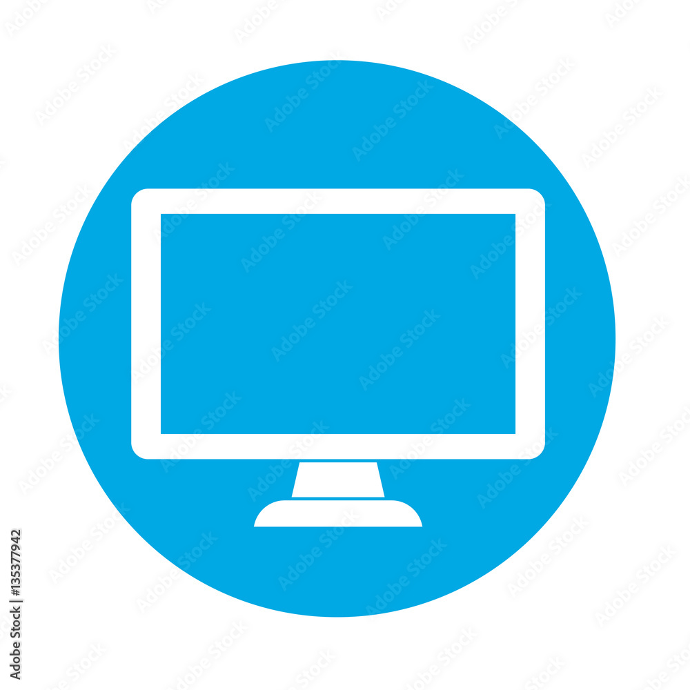 computer frontview two tone button icon image vector illustration design computer frontview two tone button icon image vector illustration design