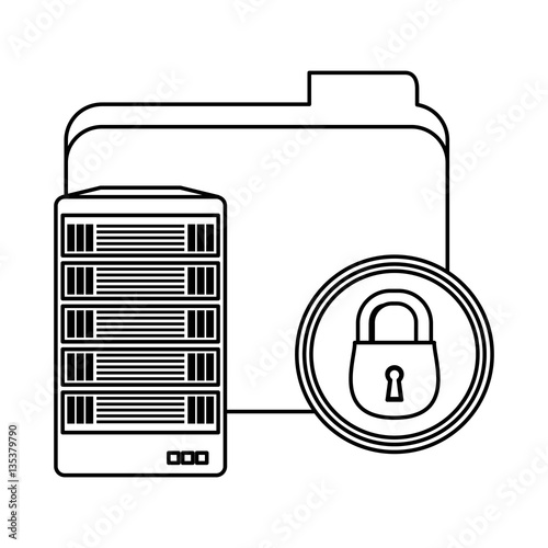 web hosting related icons image vector illustration design