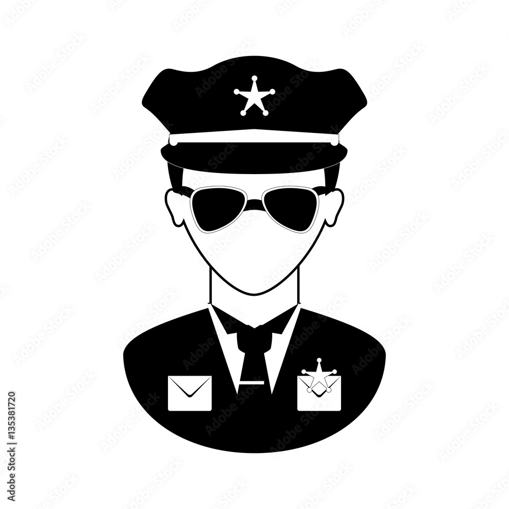 police officer icon image vector illustration design police officer icon image vector illustration design