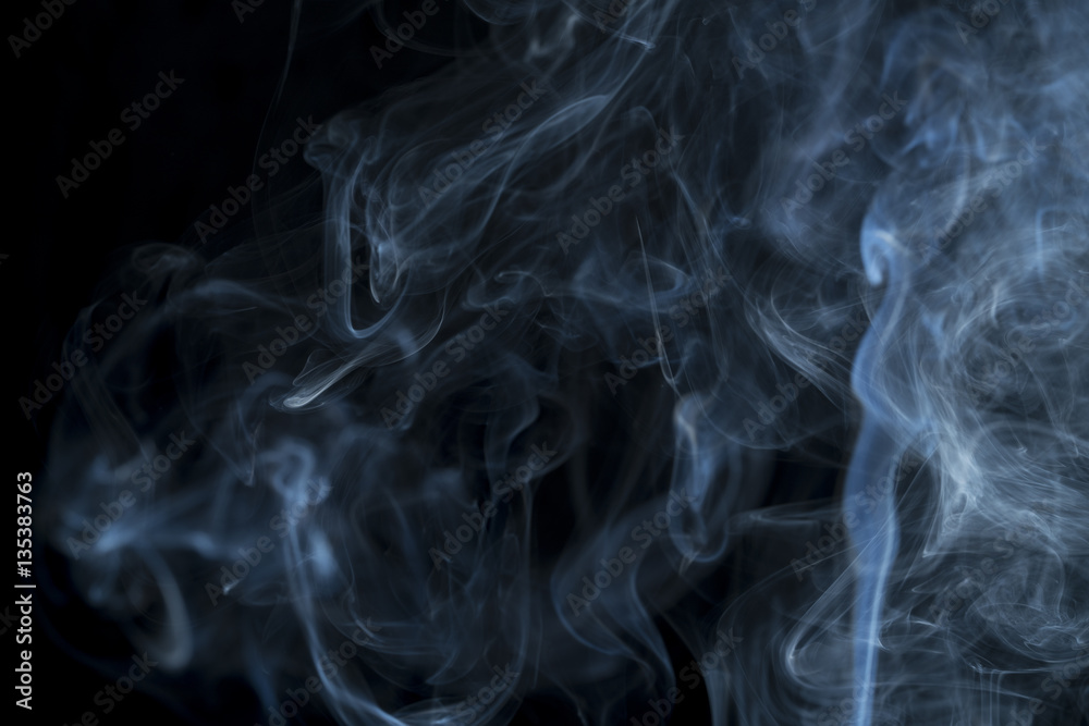 smoke on black background smoke on black background