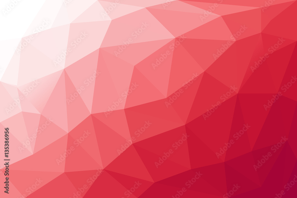 Fototapeta premium Red Polygon Background