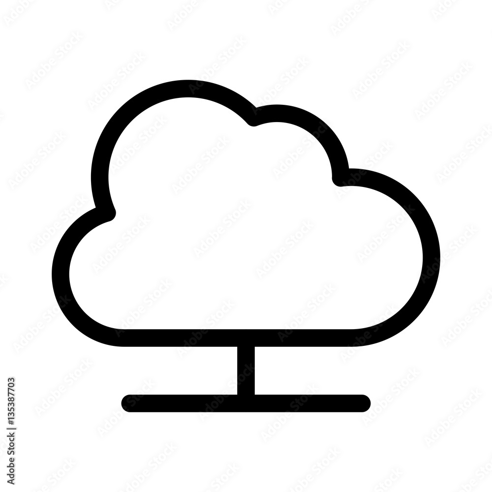 cloud computing isolated icon vector illustration design cloud computing isolated icon vector illustration design