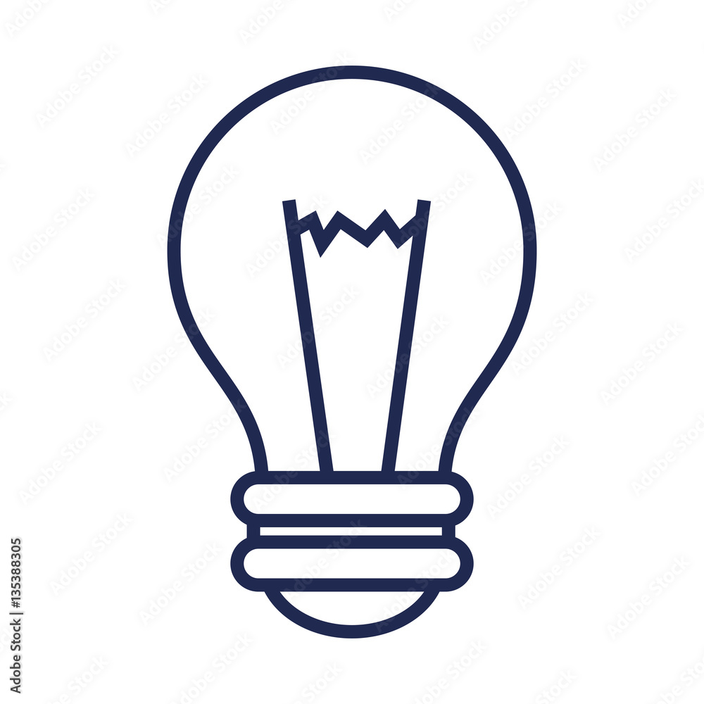 Obraz premium bulb light isolated icon vector illustration design