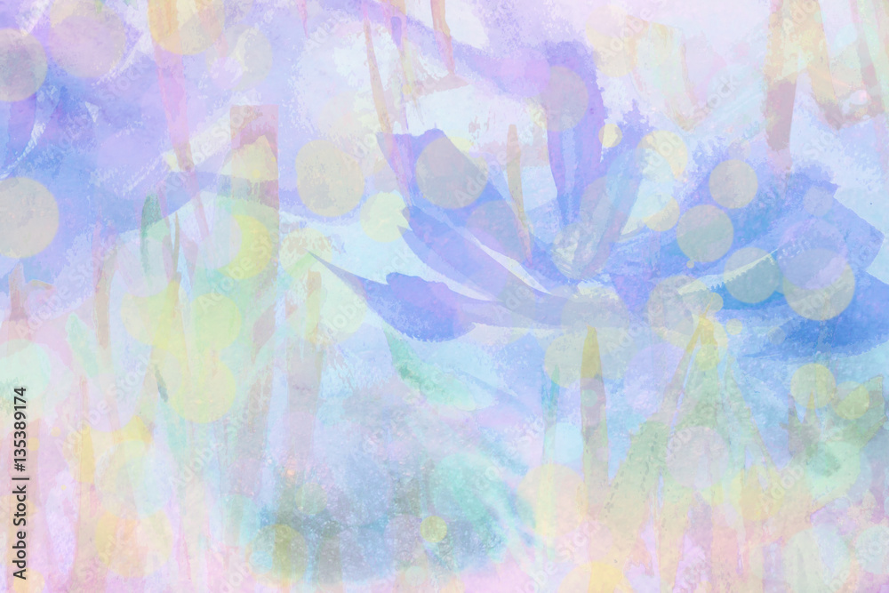 Abstract nature hand painted blurred background with graphic illustration Abstract nature hand painted blurred background with graphic illustration