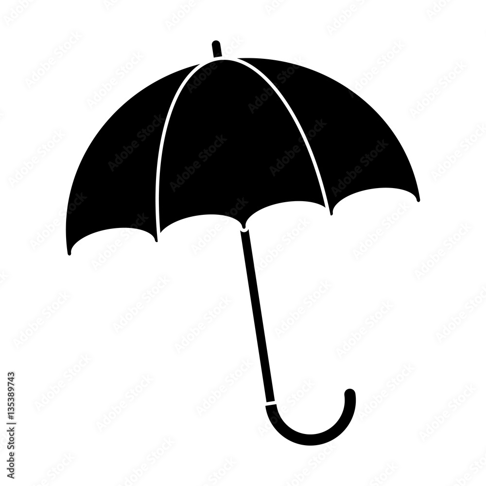 silhouette umbrella accessory vector illustration eps 10 silhouette umbrella accessory vector illustration eps 10