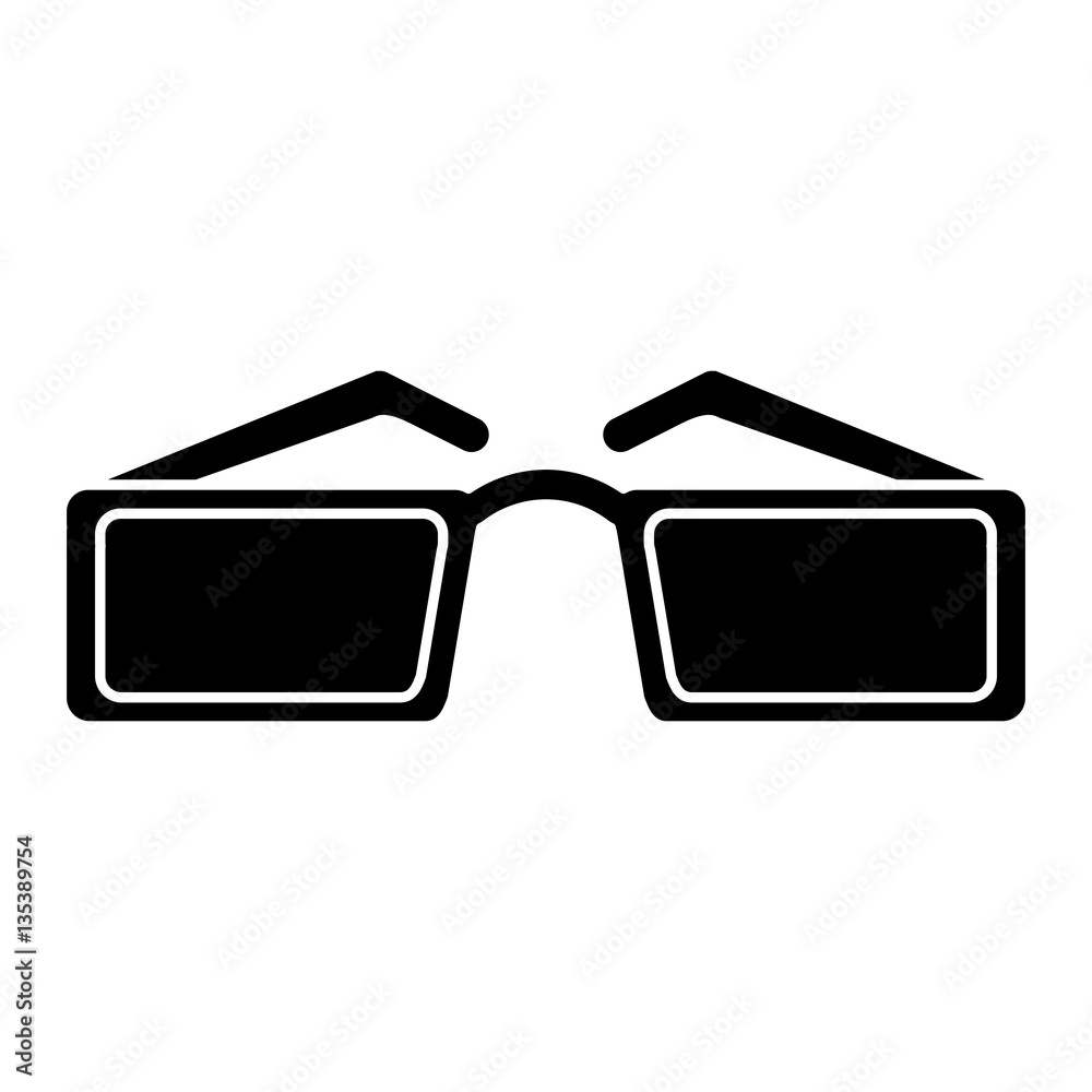 silhouette sunglasses accessory fashion vector illustration eps 10 ...