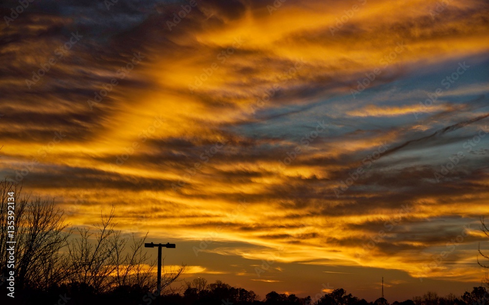 Golden Evening Sky