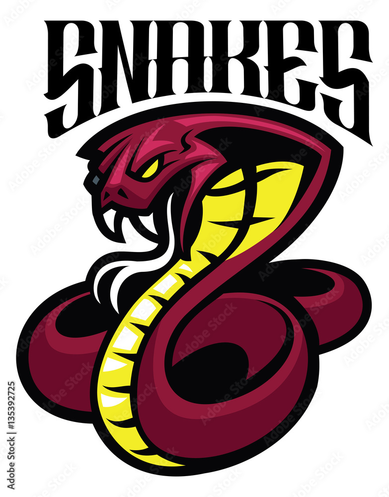 Obraz premium cobra snake mascot