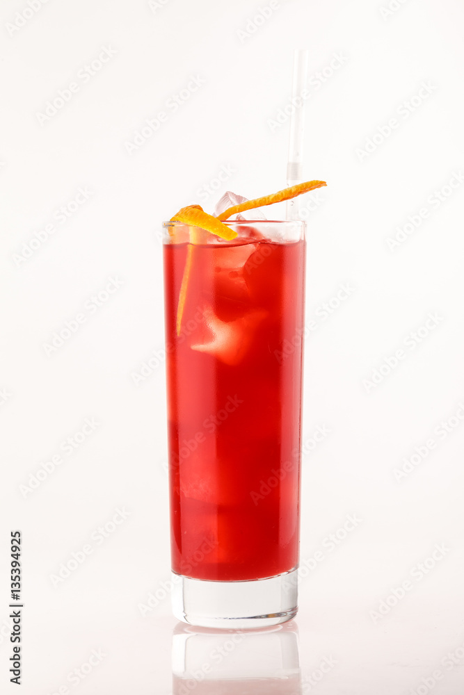 cocktail on the white background cocktail on the white background