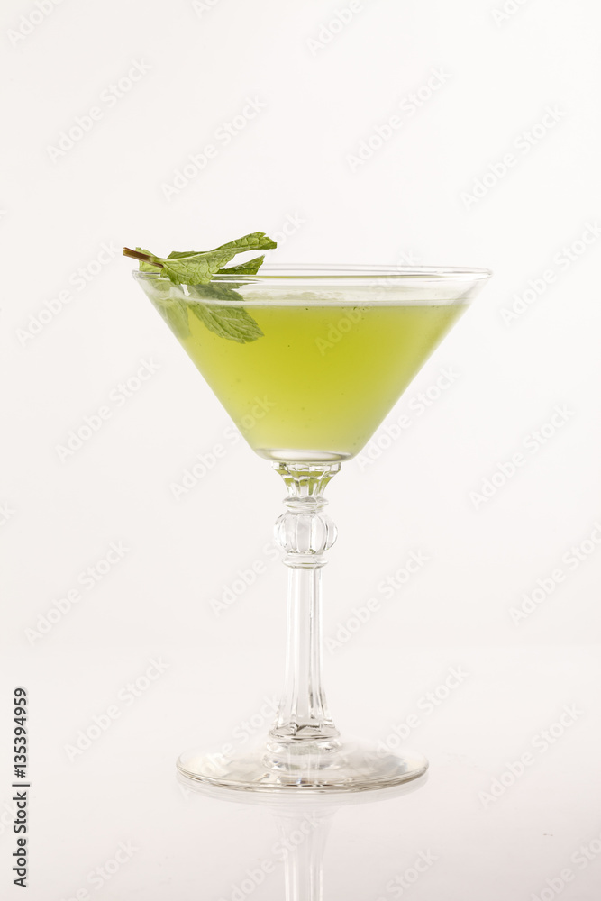 cocktail on the white background