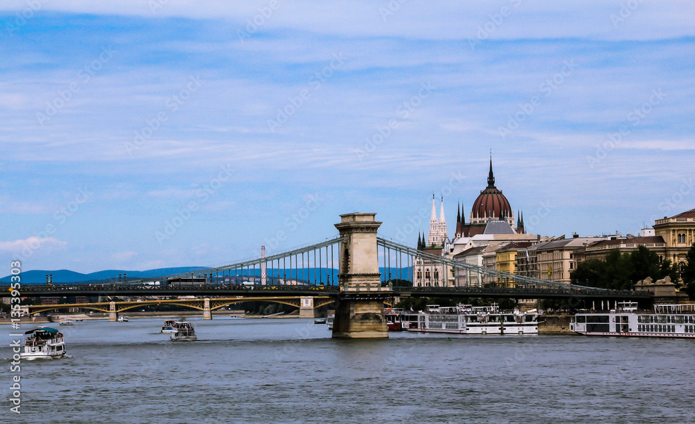 Naklejka premium Budapest city 