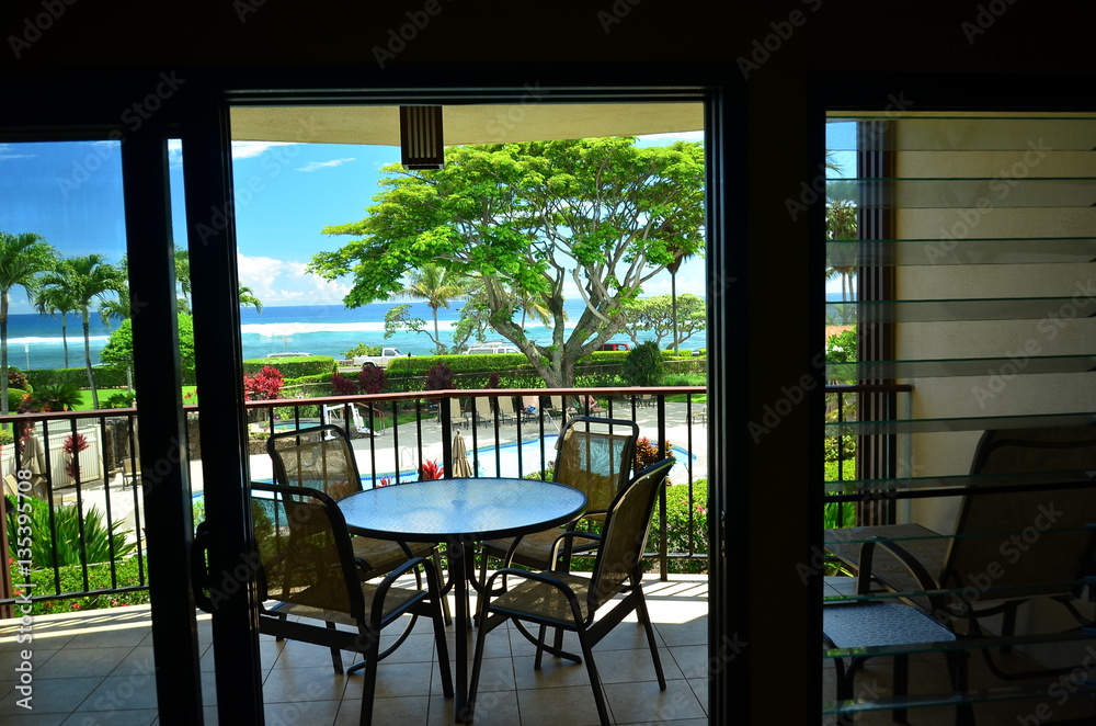 Fototapeta premium Hawaje, kurort Kauai w pobliżu Poipu