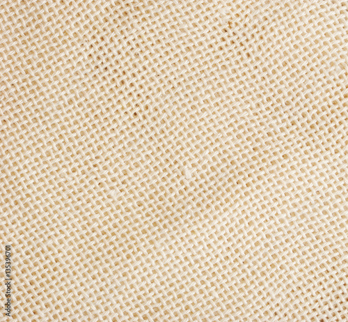 background of white coarse linen cloth