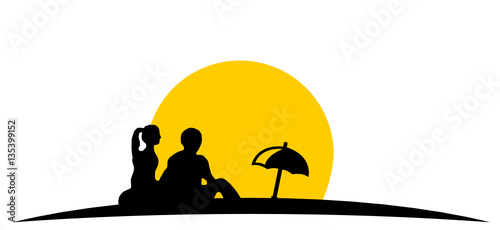 Sommer, Sonne, verliebtes Paar