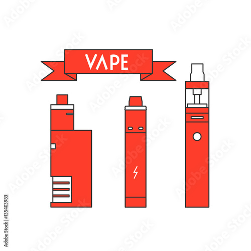 Vector illustration of vape