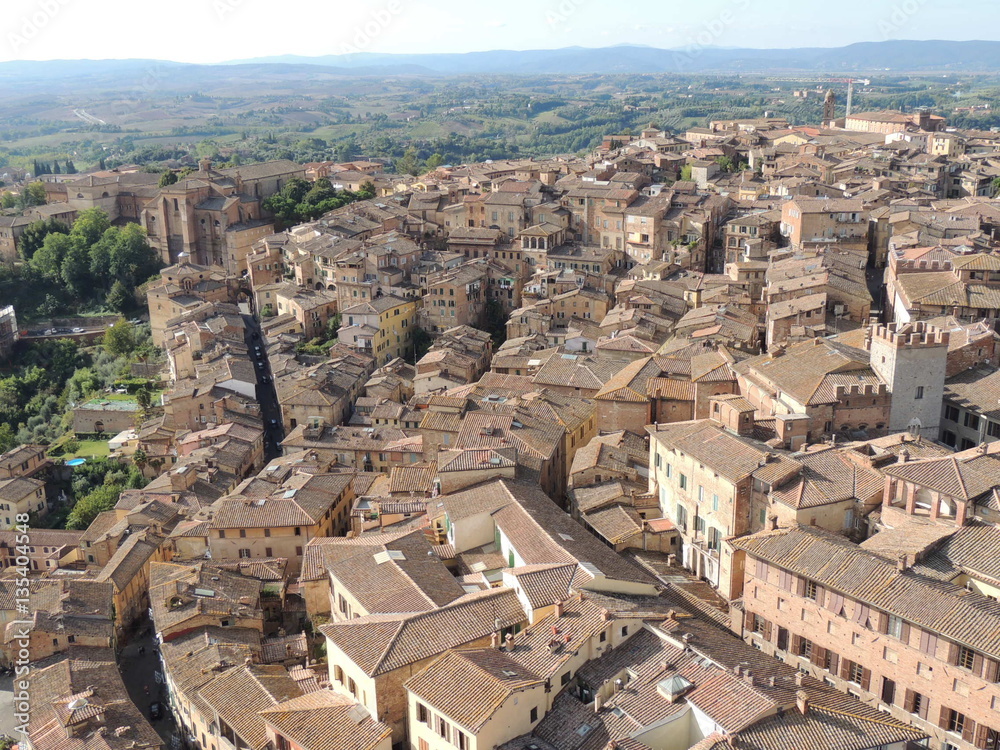Siena - panorama dalla Torre del Mangia