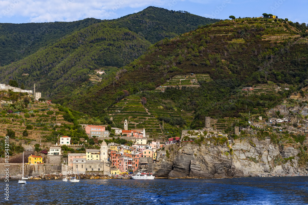 Vernazza in Cinque Terre National Park on Italian Riviera