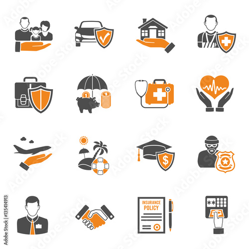 Insurance Icons Set