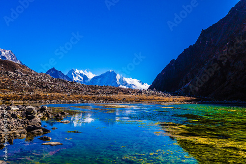 Bild auf Leinwand See Gokyo Nepal Himalaya