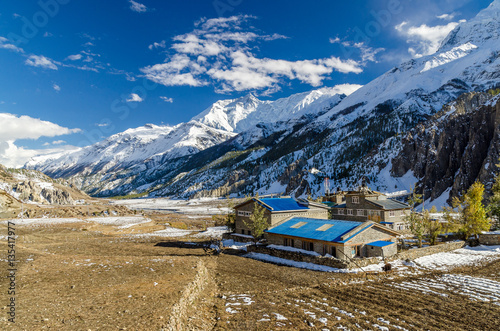 Village on the Annapurna trek in Nepal