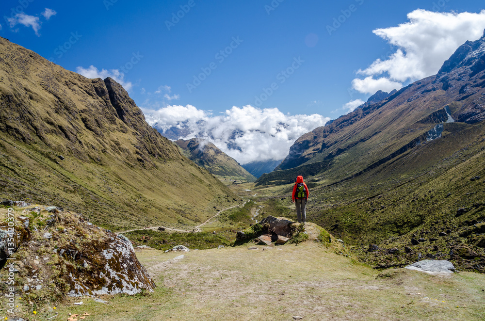 Scenic view on the Salkantay trek