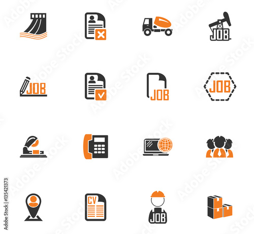 Job icons set