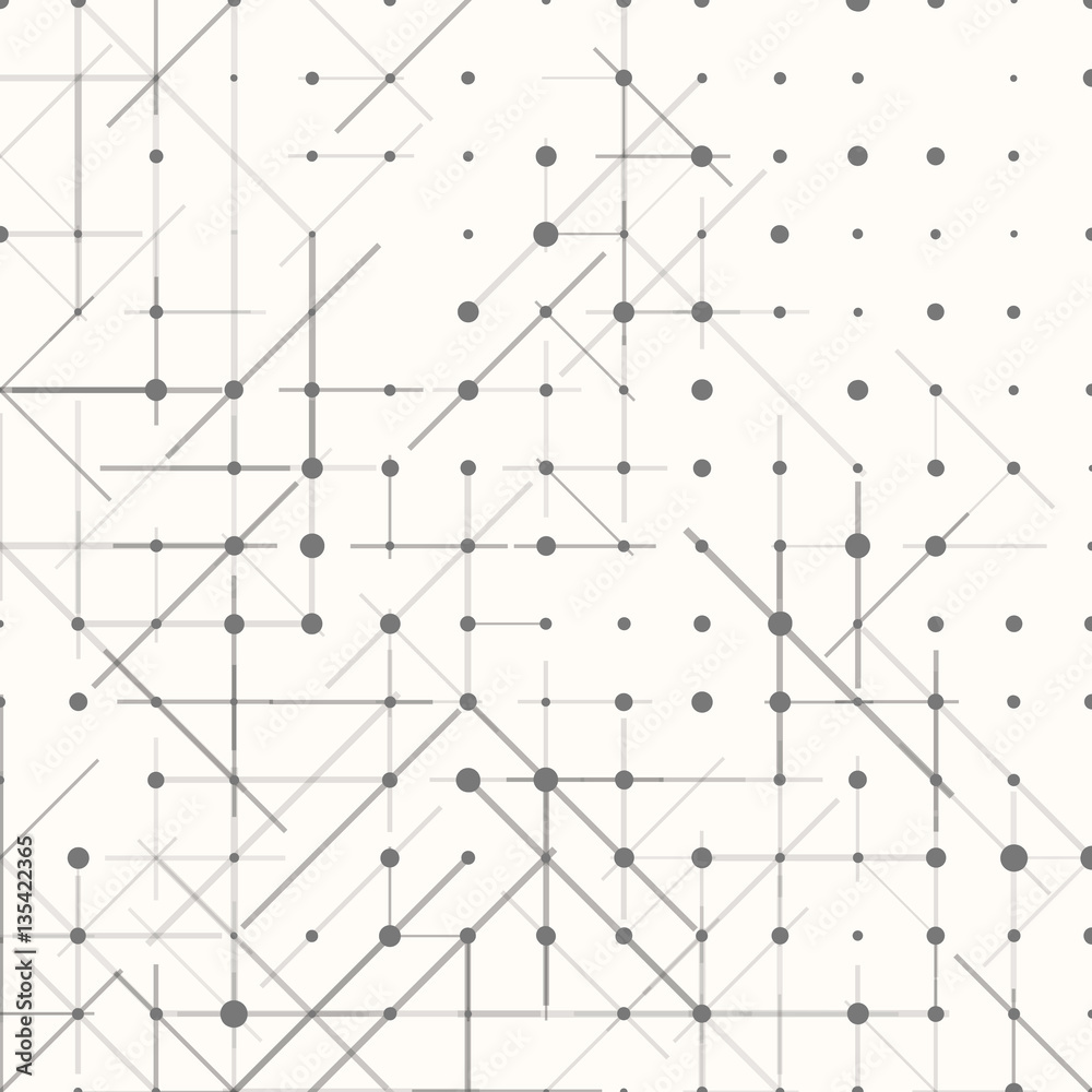 Geometric simple minimalistic background. Triangles dotted pattern. Vector illustration
