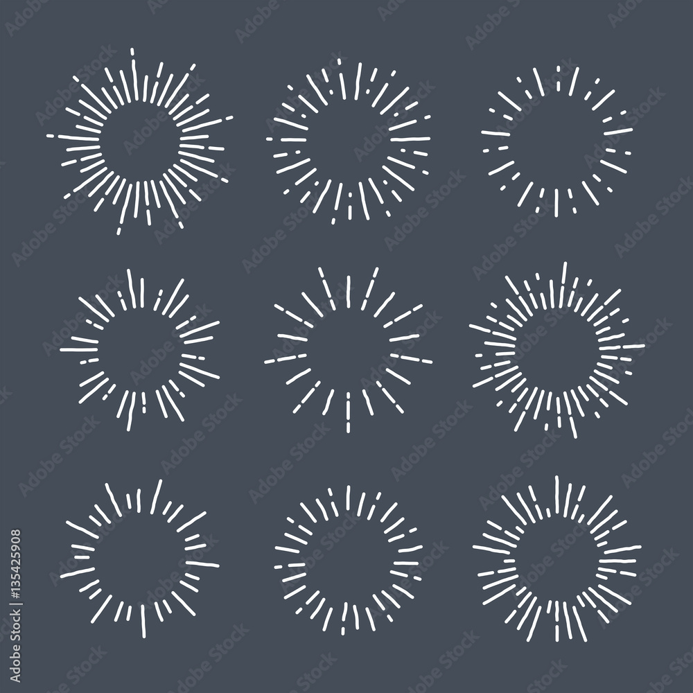 Fototapeta premium Various circular designs