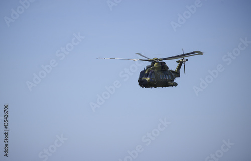 EH 101 Helicopter over Denmark