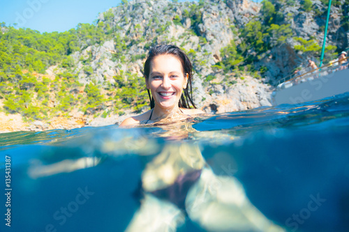 Young Woman Swimming © nullplus