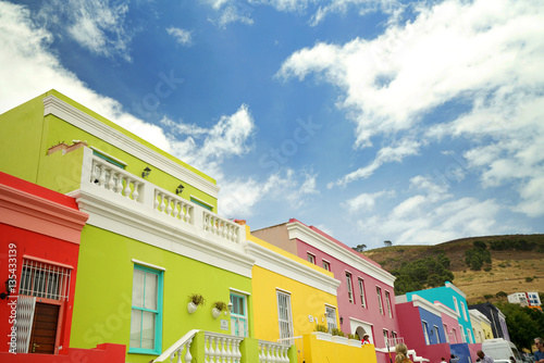 Colourful houses of Bo-Kaap neighborhood